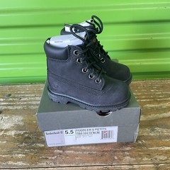 Timberland 6in Premium Boots Black Classic Size 5.5 Toddler New In Box TB010810