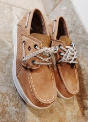 Sperry | Kids‘ Size 12 M Top-Sider Memory Foam Brown Leather Boat Shoes NEW ✨️