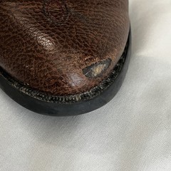 Smoky Mountain Western Boots Brown Leather Floral Embroidery Youth Size 1