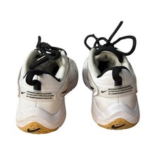 Nike Air Zoom Hyperace 3 White Black Gum Volleyball Shoes FQ7074-101 Kids 4.5