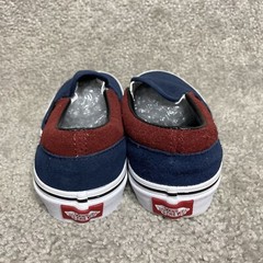 Vans Off The Wall Pop Cush Blue/Maroon Slip On Low Skateboarding Shoes US Kids 2