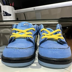 Nike SB Dunk Low Pro QS (TD) University Blue Yellow 9C Unisex Kids Sneaker