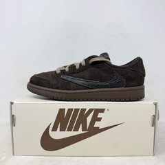 Size 1.5Y Jordan 1 Retro Low OG SP Travis Scott Velvet Brown (PS) Pre Owned DO54