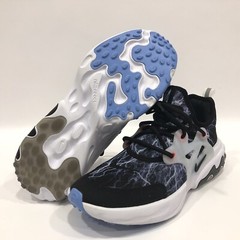 NIKE REACT PRESTO (GS) Black/Blue/White BQ4002 008 US Sz 6Y/7.5W Lightning