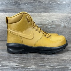Nike Manoa Leather GS Wheat Brown Beige Black Boots BQ5372-700 4Y Women’s 5.5