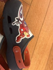 Crocs Fun Lab Avengers Patch Clog K Navy Kids Sandals Shoes Size J1 Youth