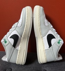 Nike Air Force 1 Split Light Silver White Black Low 07 LV8 Youth Size 6.0