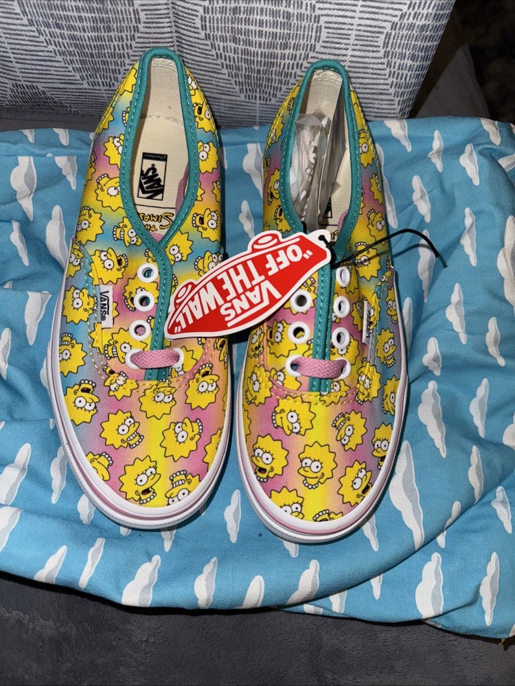 Vans Custom The Simpson Lisa Simpsons Slip On Size 2.5 Youth