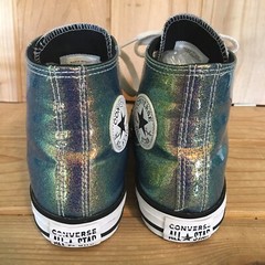 Converse CT All Star Axel Hi Top Shoe Sneaker Sz 3 Iridescent Glitter Girls
