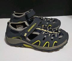 Merrell Kids Hydro H2O Hiker Sandal Youth 1 M Blue Gray Closed Toe Sport Hiking