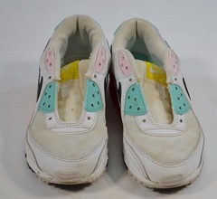 Nike Air Max Spring 90 Multicolor FZ3622-100 Size 5.5 Kids Youth White Red Teal