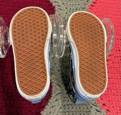 VANS Toddler Size 7 EU 23.5 zip Space Dinosaurs Good Condition suede