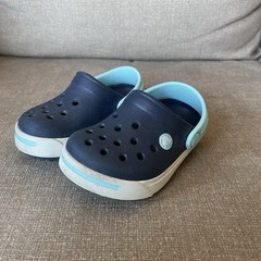 Crocs Crocband II Water Clogs Kids Children Infant Size 4-5 Navy Blue Shoes