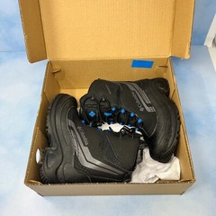 COLUMBIA Youth BOOTS BUGABOOT PLUS IV OMNI HEAT SIZE 1 BY5955-010 BLACK BLUE