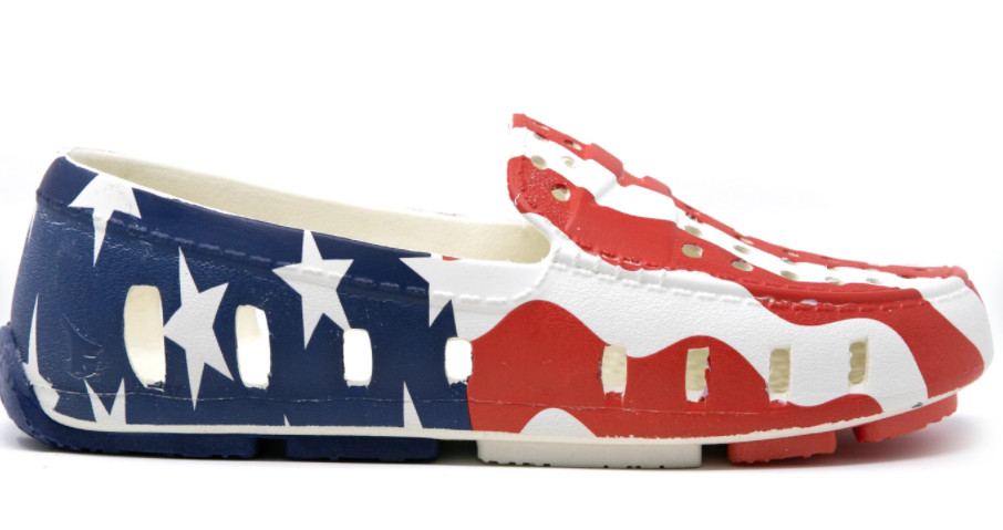 Floafers Prodigy Driver American Flag Kid’s Boat Shoe