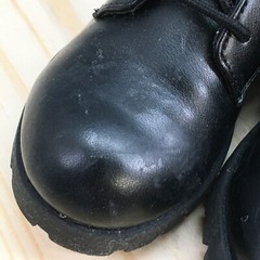 Mix No.6 Boots Youth 2 M Lil Carly Combat Booties Black Round Buckle Studded