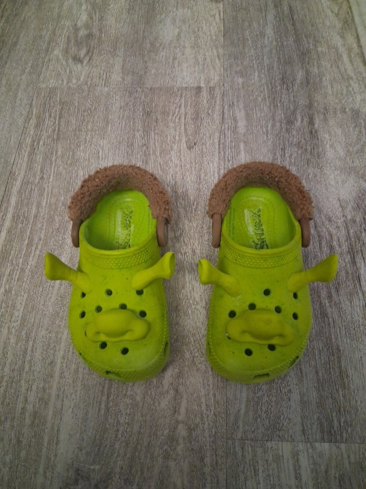Crocs Shrek Toddlers Size C9 Classic Clog Green Dreamworks Movie Slip-On Childen