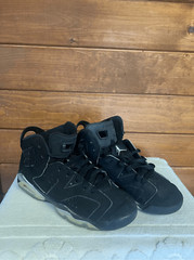 Air Jordan 6 Retro (GS) Black/Metallic Silver-Black DX2835-001 Sz 5.5 Youth