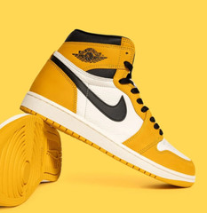 Jordan 1 Retro High OG (GS) ‚Yellow Ochre‘ Black Sail FD1437-701 Kids Sz 5-7 Air