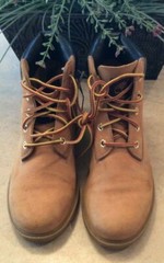 Timberland Junior 6 -inch Premium Leather Waterproof Boots Size 4.5M 10960 EUC