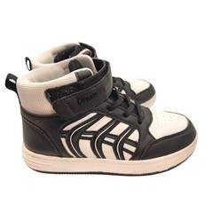 Dream Pairs Kids High Top Sneakers Size 1 Black White Athletic Basketball Shoes
