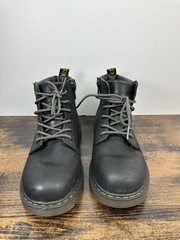 Dr Martens Boys Youth Boots Size US 4 EU 36 Black 8 Eye Lace Up Docs