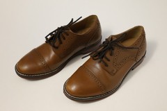 Johnston & Murphy Conard 28-5802 Oxford Kids Size 13 Brown Cap Toe Dress Shoes