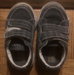 Sperry Kids Gray Blue Sneaker Shoes Size 5.5 Hook & Loop Closure ✨Free Shipping✨