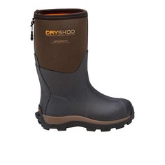 Dryshod Haymaker Farm Pull On Rain Boys Brown Casual Boots HAY-KD-BR