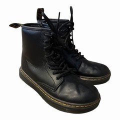 Dr. Martens 1460 Youth Original Smooth Leather Lace Up Boots – Black, Size 2