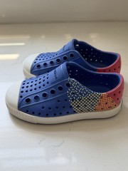 Native Kids Jefferson Sugarlite Block Sandals Shoes – UV Blue Size C6