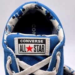 Converse All Star Madison Sneakers Junior 5 Blue Excellent Shark Pirate Print