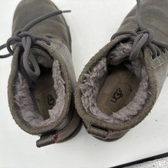 UGG Neumel II Boots Gray Brown Shearling US 5 Suede #1017322K Wool Insole