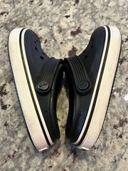 Crocs Kids Crocband Clogs Black White Child Size 12 Slip On Comfort Shoes Kid
