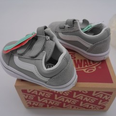 Vans ComfyCush Old Skool Size 5 Toddler Gray White New With Tags