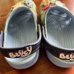 Crocs Bluey Bingo Kids Classic Clogs Blue Green J2 Jibbitz Charms Shoes