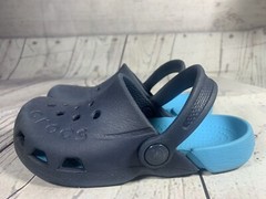 Crocs kids size c11 classic electro clogs blue