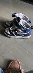 Nike Dunk High Kids 4.5Y Blue/White High Top Leather Lace-Up Strap CD7782-107