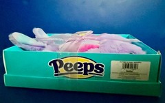 New PEEPS CHILDRENS SLIPPER GIFT SET girls or boys Lavender PLUSH EASTER BUNNY