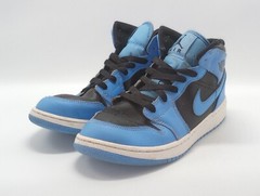 Nike Air Jordan Retro 1 Mid University Blue DQ8423-401 Youth Size 7Y