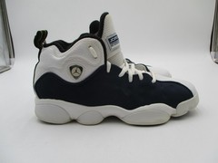 Jordan Jumpman Team 1 Shoes Youth 6Y White Navy Basketball Sneakers 820273-417