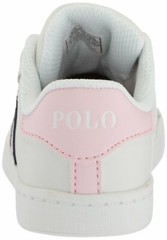 Polo Ralph Lauren Logo Bear Leather Children Low Top Lace Up Sneakers New