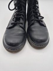 Dr. Martens Junior 1460 Softy Leather Boots Black Zip/Lace Up Size 3