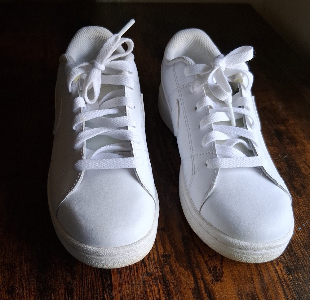 Nike Court Royale White Low Top Lace-Up Sneakers Kids US 6.5 CU9038-100
