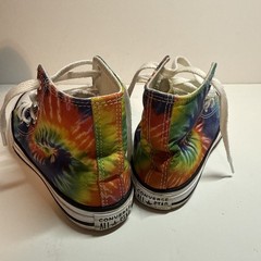 Converse Chuck Taylor All Stars Rainbow Tie Die High Top Sneakers Youth Size 1