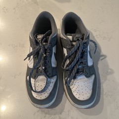 Nike Dunk Low Smoke Grey Reflective Gum FV0374-100 GS 6 Youth 7.5 Women’s
