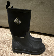 Muck Boot Company Rugged II Kids Black Rubber Pull-On Mid-Calf Rain Boot 3