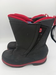 LANDS END Unisex Winter Boots Black 6M US Rubber Easy Closure Insulated