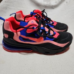 Size 6 – Nike Air Max 270 React Low Black Crimson Blue
