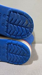Crocs Handle Blue Waterproof Pull On Boots TODDLER SZ J 1 VERY NICE!